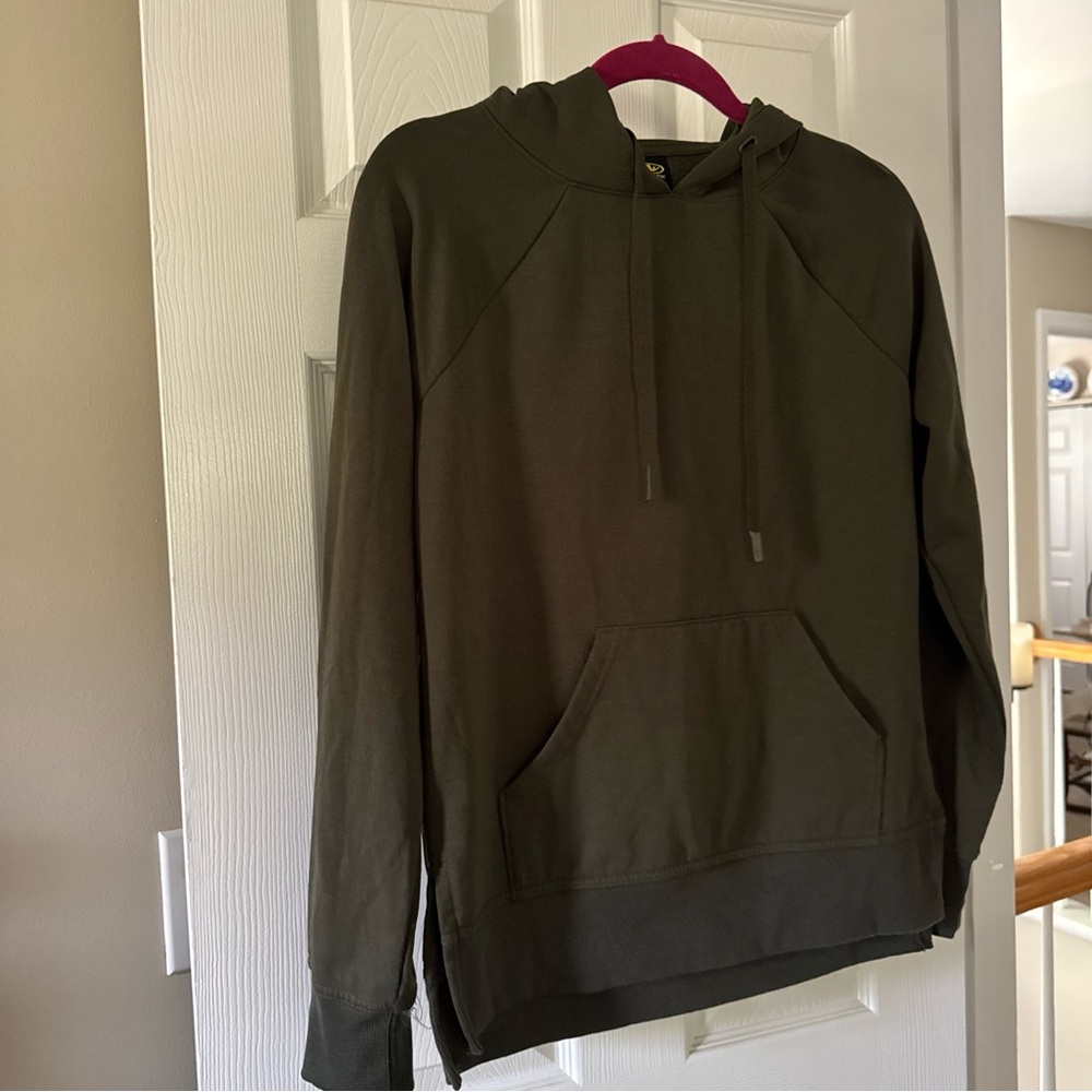 Athletic Wear Olive Green Hoodie